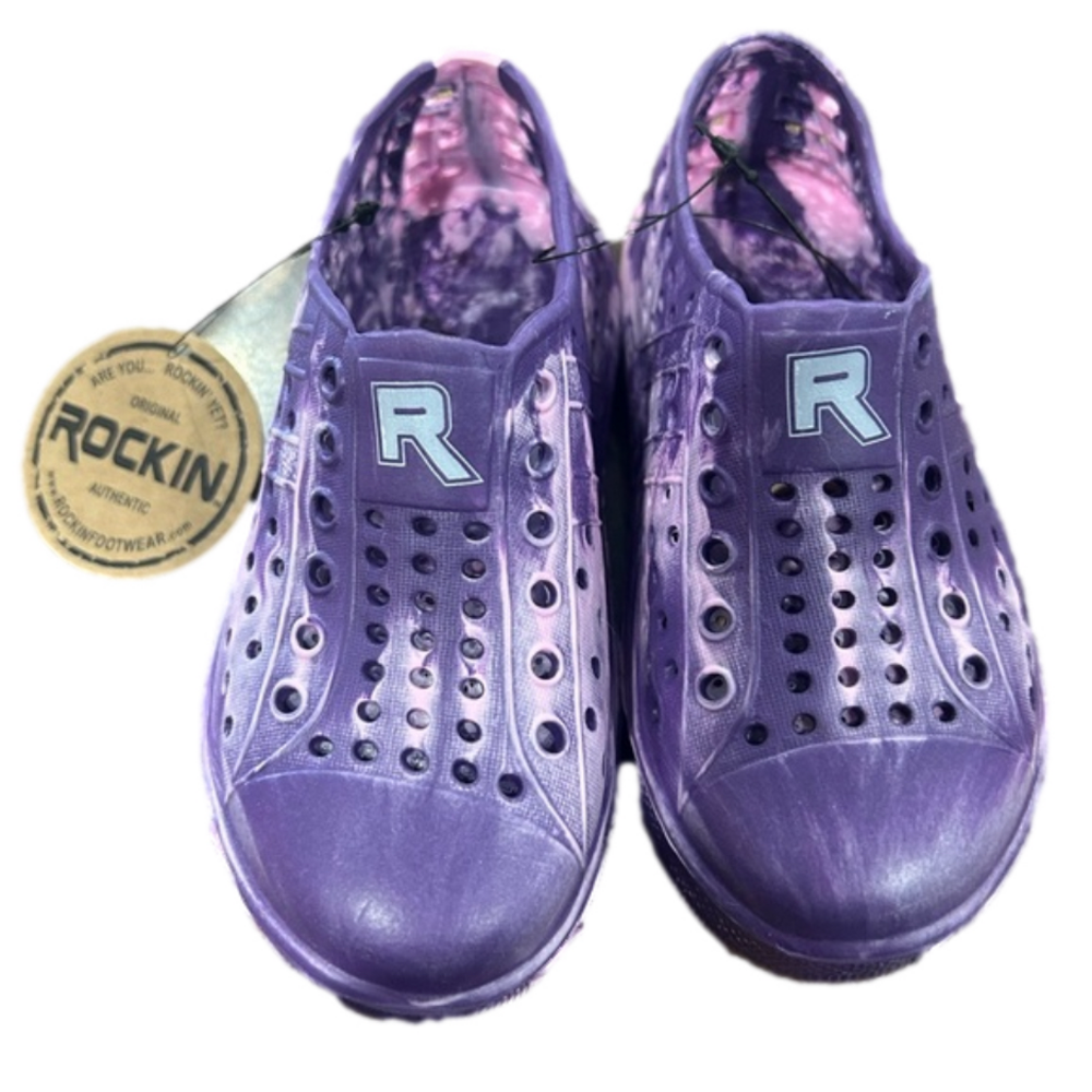 Rockin‎ Kids Water Toddler Shoes Size 6 Purple NWT